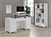 Dylan Lift Top Desk 2 Piece Home Office Set in High Gloss White Finish by Coaster - 801573-S