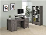 Dylan Lift Top Desk 2 Piece Home Office Set in Weathered Grey Finish by Coaster - 801576-S