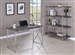 Grimma Writing Desk 2 Piece Home Office Set in Rustic Grey Herringbone Finish by Coaster - 802611-S