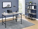 Delray Writing Desk 2 Piece Home Office Set in Grey Driftwood Finish by Coaster - 803701-S