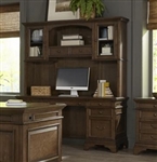 Hartshill Credenza with Hutch in Burnished Oak Finish by Coaster - 881283