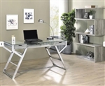 Emelle 2 Piece Home Office Set in Grey Driftwood Finish by Coaster - 882116-S