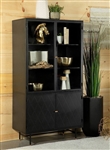 Industrial Metal Accent Cabinet in Matte Black Finish by Coaster - 951134