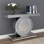 Mirrored Console Table in Silver Finish by Coaster - 951745