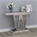 Mirrored Console Table in Silver Finish by Coaster - 951786
