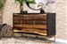 57 Inch Accent Cabinet in Black and Walnut Finish by Coaster - 953466