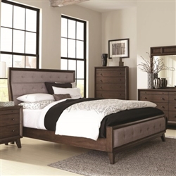 Bingham Bed in Brown Oak Finish by Coaster - B259-10