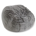 60 Inch King Chinchilla Bean Bag Chair by CordaRoy's - COR-KC-FUR-CN