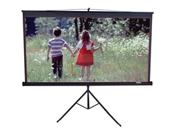 Tripod Projection Screen 50" x 50" -Black Casing- Matte White - 71" Diagonal