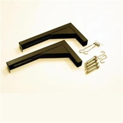 Extended Wall/Ceiling L Brackets (Black)