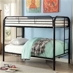 Opal Twin/Twin Bunk Bed in Black Finish by Furniture of America - FOA-CM-BK931BK-TT