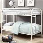 Opal Twin/Twin Bunk Bed in White Finish by Furniture of America - FOA-CM-BK931WH-TT