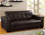 Logan Futon Sofa in Espresso Finish by Furniture of America - FOA-CM2123