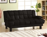 Bonifa Futon Sofa in Black Finish by Furniture of America - FOA-CM2150
