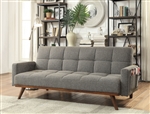 Nettie Futon Sofa in Gray Finish by Furniture of America - FOA-CM2605