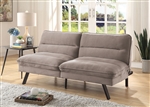 Maryam Futon Sofa in Gray Finish by Furniture of America - FOA-CM2819