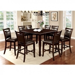 Woodside II 7 Piece Counter Height Dining Set by Furniture of America - FOA-CM3024PT