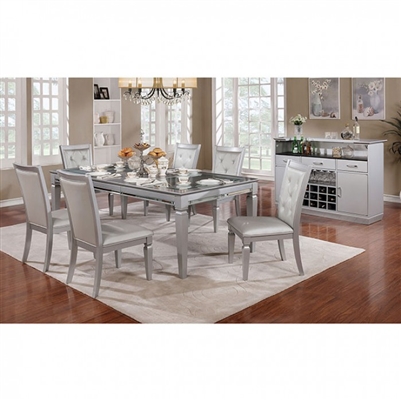 Alena 7 Piece Dining Table Set by Furniture of America - FOA-CM3452T