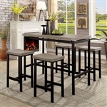Vilvoorde 5 Piece Counter Height Dining Set by Furniture of America - FOA-CM3454PT-5PK
