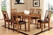 Freeman I 7 Piece Dining Room Set in Light Oak Finish by Furniture of America - FOA-CM3502T