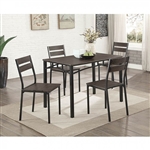 Westport 5 Piece Dining Room Set in Antique Brown/Black Finish by Furniture of America - FOA-CM3920T-5PK