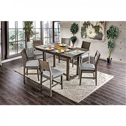 Anton II 7 Piece Counter Height Dining Set by Furniture of America - FOA-CM3986PT
