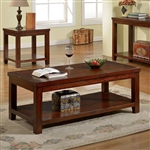 Estell 2 Piece Occasional Table Set in Dark Cherry by Furniture of America - FOA-CM4107-2PK