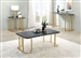 Calista 2 Piece Occasional Table Set in Gold/Black by Furniture of America - FOA-CM4564BK-2PK