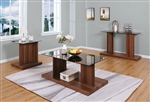 Mannedorf 2 Piece Occasional Table Set in Black/Dark Walnut by Furniture of America - FOA-CM4567A-2PK