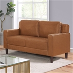 Hanover Love Seat in Camel Finish by Furniture of America - FOA-CM6063CL-LV