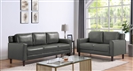 Hanover 2 Piece Sofa Set in Gray Finish by Furniture of America - FOA-CM6063GY