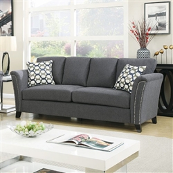 Campbell Sofa in Gray by Furniture of America - FOA-CM6095GY-SF