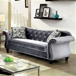 Jolanda I Sofa in Gray by Furniture of America - FOA-CM6159GY-SF