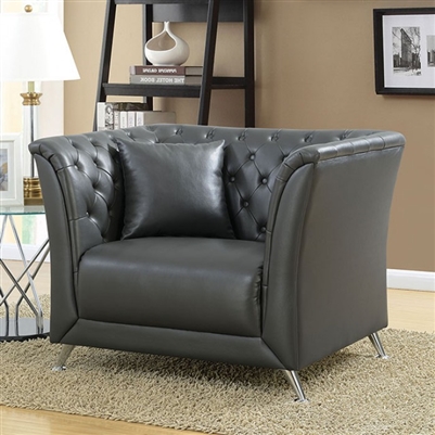 Luciana Chair in Gray by Furniture of America - FOA-CM6192-CH