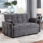 Lanberis Futon Sofa in Gray Finish by Furniture of America - FOA-CM6255GY