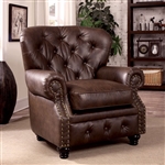 Stanford Chair in Brown by Furniture of America - FOA-CM6269BR-CH