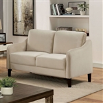 Kassel Love Seat in Beige by Furniture of America - FOA-CM6496BG-LV