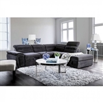 Felicity Sectional in Dark Gray by Furniture of America - FOA-CM6521GY