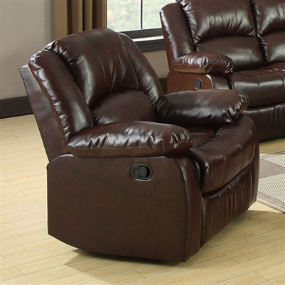 Winslow Recliner in Dark Brown by Furniture of America - FOA-CM6556-CH