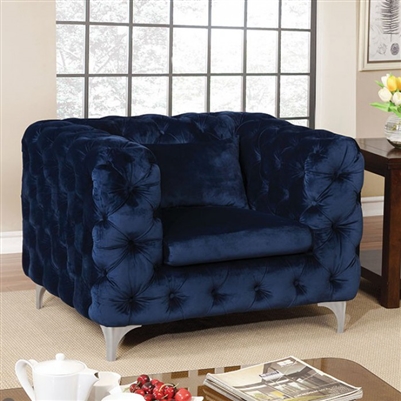 Huron Chair in Navy by Furniture of America - FOA-CM6778-CH