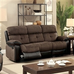 Hadley I 2 Piece Sofa Set in Brown & Espresso by Furniture of America - FOA-CM6870