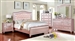 Ariston 6 Piece Bedroom Set in Rose Gold Finish by Furniture of America - FOA-CM7171RG