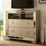 Loraine 46 Inch TV Console in Champagne Finish by Furniture of America - FOA-CM7195TV