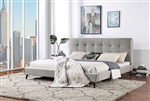 Leomin Bed in Gray Finish by Furniture of America - FOA-CM7241GY-B