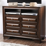 Brandt 41 Inch TV Console in Brown Cherry Finish by Furniture of America - FOA-CM7302CH-TV