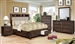 Tywyn 6 Piece Bedroom Set in Dark Oak Finish by Furniture of America - FOA-CM7365A
