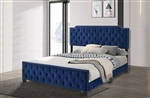 Charlize Bed in Navy Finish by Furniture of America - FOA-CM7414NV-B