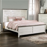 Myrtlemoore Bed in Vintage Ivory/Rustic Gray Finish by Furniture of America - FOA-EM7079IV-B