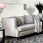 Tegan Love Seat in Beige by Furniture of America - FOA-SM2217-LV