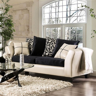 Kaelyn Sofa in Ivory by Furniture of America - FOA-SM4070-SF